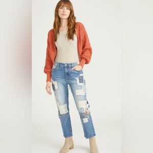 NWOT DRIFTWOOD royce x chaos jeans in medium wash with patches